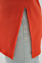 4332 Knitted T-Shirt with Side Slits - Orange - 2