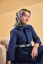 وشاح حريري من التويل باللون الأصفر