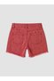 Lcw Kids Red Ripped Detailed Girls' Jean Shorts - 7