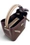 Brown&Mink, Lock and Scarf Detailed, Puppy-Style, Crossbody Strap, Small, Women's Hand and Shoulder Bag - 8