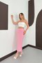 Norawess Women's Slim Fit Soft Flexible Fabric Wide Ribbed Elegant Skirt - 4