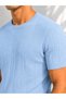 Men's crew neck short sleeve stretch knit t-shirt 26091 - 2