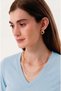 Organic Cotton Aqua Green Women's Short Sleeve V-Neck T-Shirt - 2