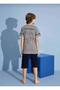 Boy's Printed Capri Shorts Pajama Set – Summer Comfortable Set 3943- - 4