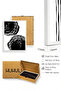 White Wooden Framed 3-Piece Modern Painting Huhu240 - Triple Painting Set White Frame - 2