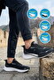 Black and White Mesh Lightweight Flexible Men's Sports Shoes Maures 101 25063 m