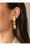 Gold Harmony Triple Oval Dangle Women's Earrings - 2