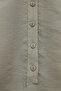 Buttoned Belted Bat Sleeve Flounce Oversize Modal Tunic - Mink - 6