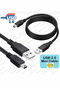 Bebevo Compatible Baby Camera Square USB Cable USB 2.0 Cable Mini B 5 Pin Male to Type a Male 1.5 Meters ---56---