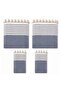Cotton Non-Slip Wicker Woven Armless Sofa Cover (3+3+1+1) - Indigo