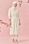 Lace-Up Satin Jacquard Tunic 46592 - 3