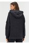 Cool Relax Anthracite Women's Hooded Zippered Women's Sports Sweatshirt - 2