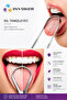 Tongue Cleaning Device Tongue Scraper Stainless Steel Oral Care Plaque Brush Set of 2 with Sterile Carrying Box - 4