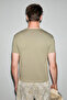 Primor Men's Soft and Flexible Fabric Organic Cotton Round Neck Khaki T-Shirt - 5
