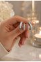 Piirnç Silver Color Zircon Stone Earrings - 3