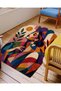 Sdt Fish Theme Patterned Modern Woven Base Decorative Carpet Mosso3465 - 3