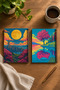 Plastic Spiral Unlined School Notebook A5 Set of 2 - 2