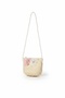 Girl's Crossbody Straw Bag with Accessories - 2