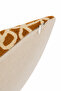 Lora Premium Woven Mustard Throw Pillow Cover 43X43 - 3