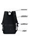 Unisex slim Backpack durable premium water-resistant shoulder daypack for office business travel college school, - 3