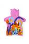 Children's Animal Printed Poncho Towel Pink - 2