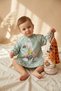 Children's Long Sleeve Liquid-Proof Stain-Resistant Food and Activity Bib 6-24 Months - Set of 2 Giraffe & Rabbit - 3