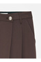 72703 Double-Breasted Trousers with Waist Detail - Brown - 7