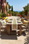 Dolce Vita Plain Striped Pattern Black, Yellow and White Detailed Runner 45 X 145 cm - 5