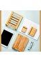 Bamboo Wooden Mobile Phone and Tab Stand | Premium Wood, Elegant and Functional Desk Accessory | Smooth Polished Surface (Foldable) - 3