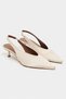 Wilson Butter Yellow Satin Open Back Women's Heeled Shoes - 4