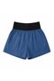 Women's Indigo Elastic Waist Pocket Shorts – Comfortable Fit Premium Fabric Summer Shorts - 2