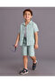 Boys Green Jacquard Shirt
