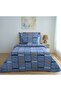 Single Plaid Striped Patterned Multi-Purpose Bedspread 160*220 & +1 Pillowcase (Pique)