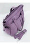 Sn-4000 Crinkle Shoulder Bag Handbag Shoulder Bag Purple - 3
