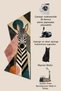Sdt Shape Theme Patterned Modern Woven Base Decorative Carpet Sdt1661 - 5