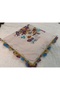Brand Handcrafted Needle Embroidered Writing 100% Cotton Muslin – 4 Sides Embroidered Elegant Headscarf - 2