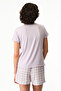 Women's Viscose Lounge Sweet Day Shorts - Lilac - 3