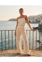 Summer Transparent Striped Knitwear Women's Trousers - 5