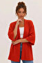Red Kimono Style Loose Cardigan Daily Thin Tunic Summer Oversize New Season Jacket