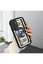 Samsung Galaxy A34 Compatible High Quality Cartoon Printed Impact Resistant Black Silicone Case