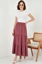 Women's Ruffled Dusty Rose Skirt