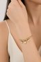 316L Steel Gold Color Zircon Stone Model Charm Bracelet - 2