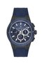 Black Case Navy Blue Color Strap Same as Picture 44 mm Functional Men's Wristwatch - 6