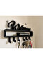 Welcome Written Wall Key Holder Rack – Decorative Hanging Key Organizer and Mini Rack 25 X 15 cm