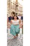 بنطلون أصلي قياسي الحجم مصنوع من القطن بنسبة 100%، مطرز ومطاطي، مناسب للمقاسات من 36 إلى 44