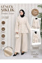 Pants Suit Elegance Belted Hijab Suit