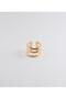 Trio Üççizgi Vintage Ring Gold Plated 482 - 5