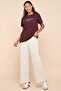 Typography Print T-Shirt with Crew Neck and Short Sleeves - 2
