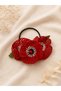 Authentic Poppy and Leaf Detailed Rubber Buckle - 2