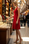 Women's Plus Size V-Neck Sleeveless A-Line Midi Camisole Dress Casual Daily Cut Modern Stylish Comfortable